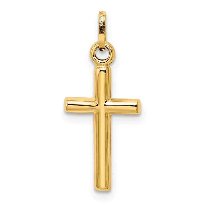 14k Hollow Cross Pendant