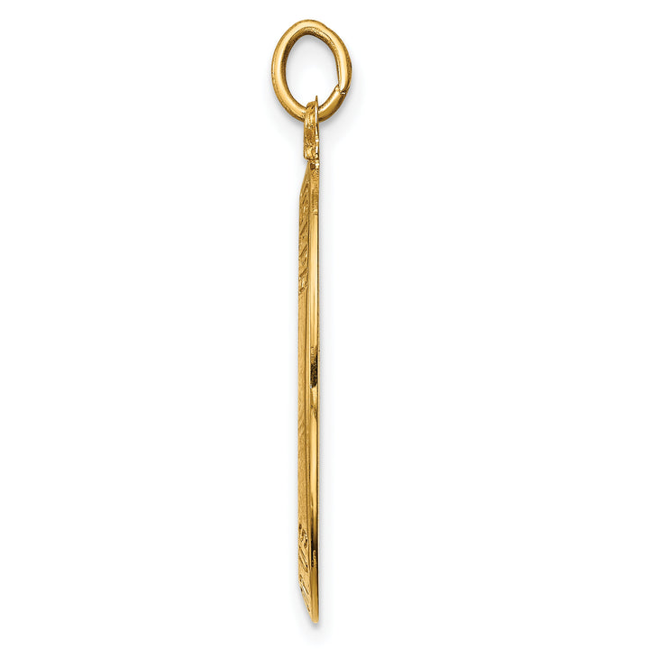 14k Solid Polished/Satin Oval St. Joseph Medal