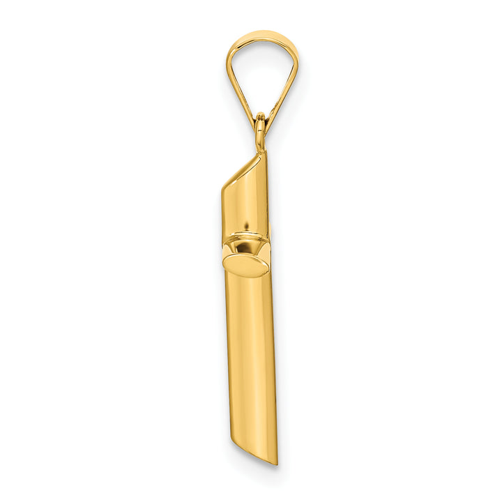 14K Polished Cross Pendant