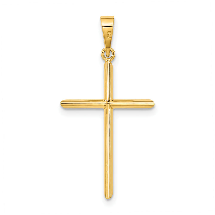 14K Polished Cross Pendant