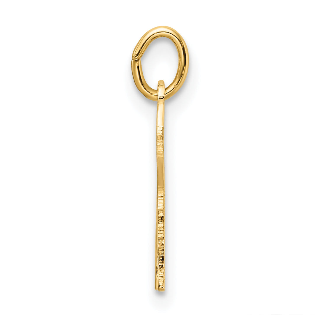 14k Polished Solid Chai Symbol Outline Pendant