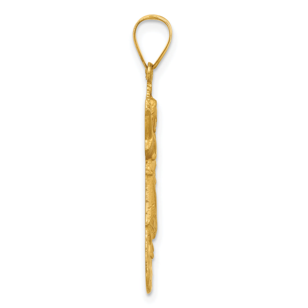 14k Hollow Divine Child Jesus Figure Charm