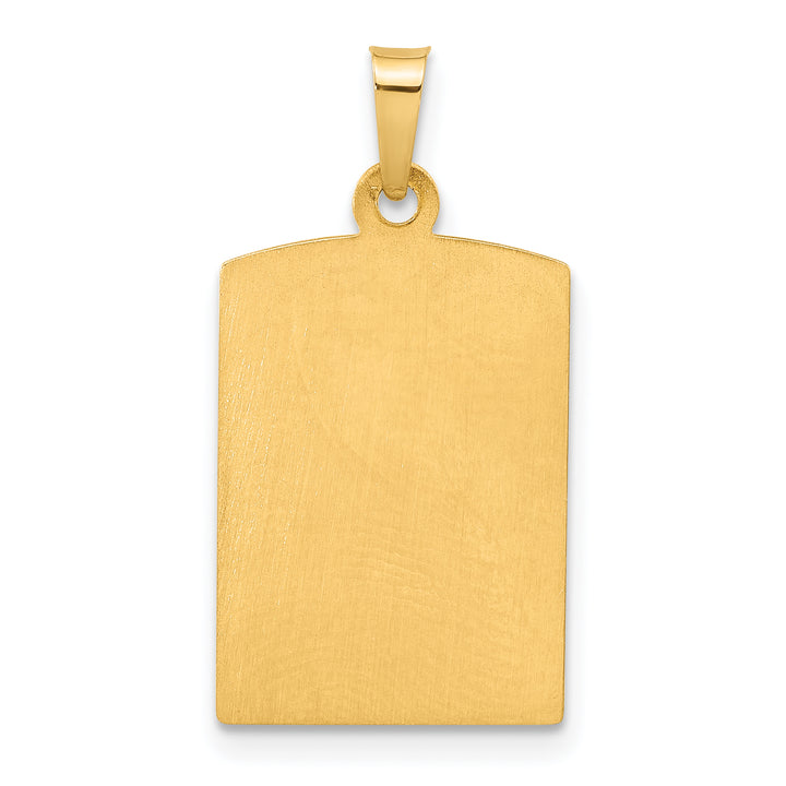 14K Rectangular Hollow St. Christopher Medal