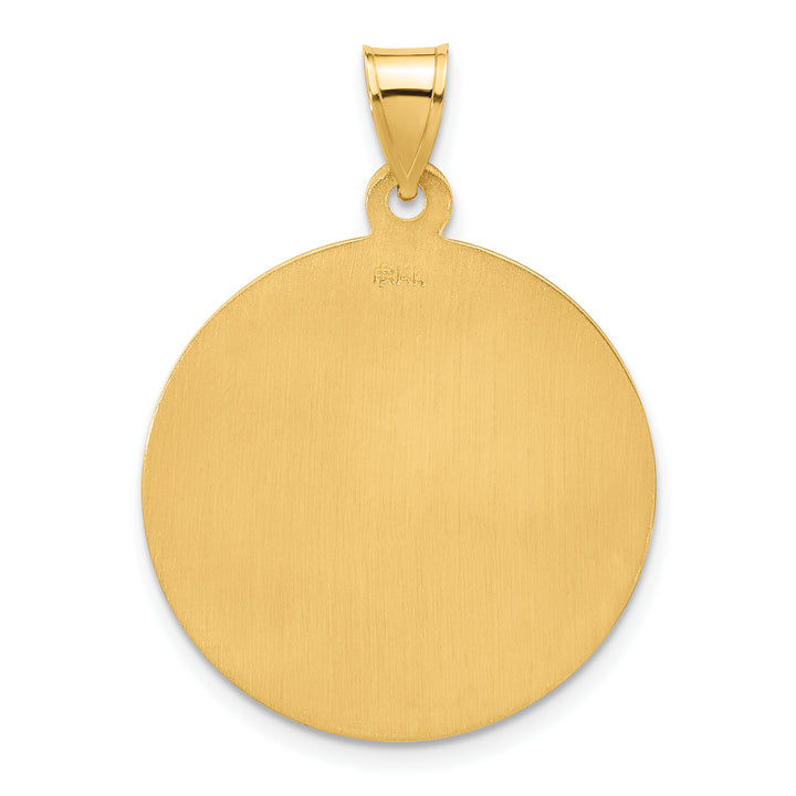 14k Polished and Satin Solid St Jude Thaddeus Medal