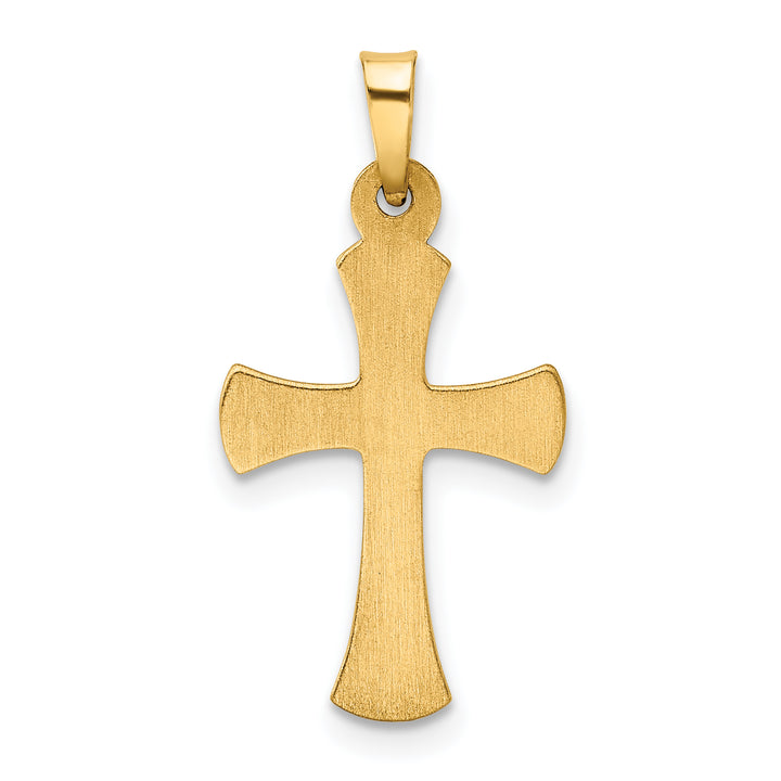 14k Hollow Cross Pendant