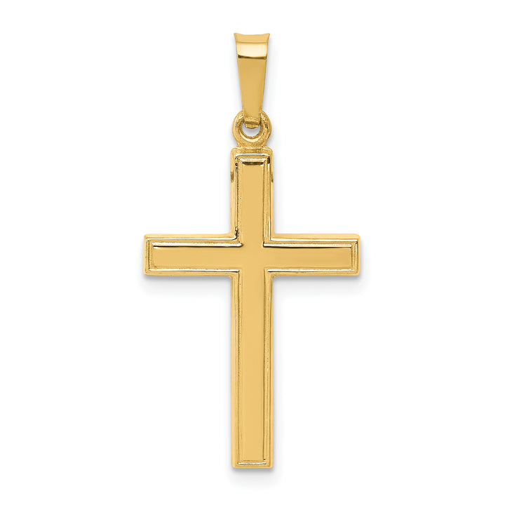 14k Hollow Cross Pendant