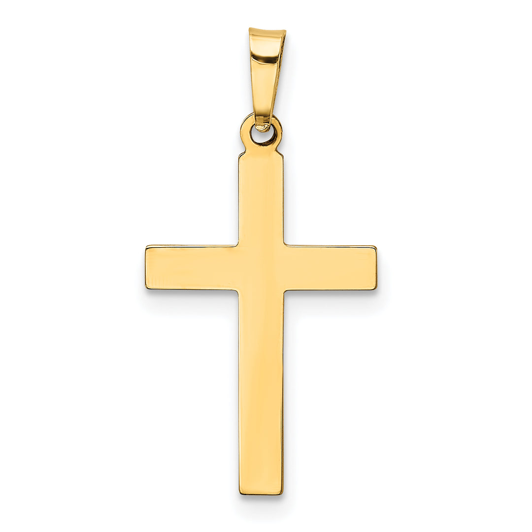 14k Hollow Cross Pendant