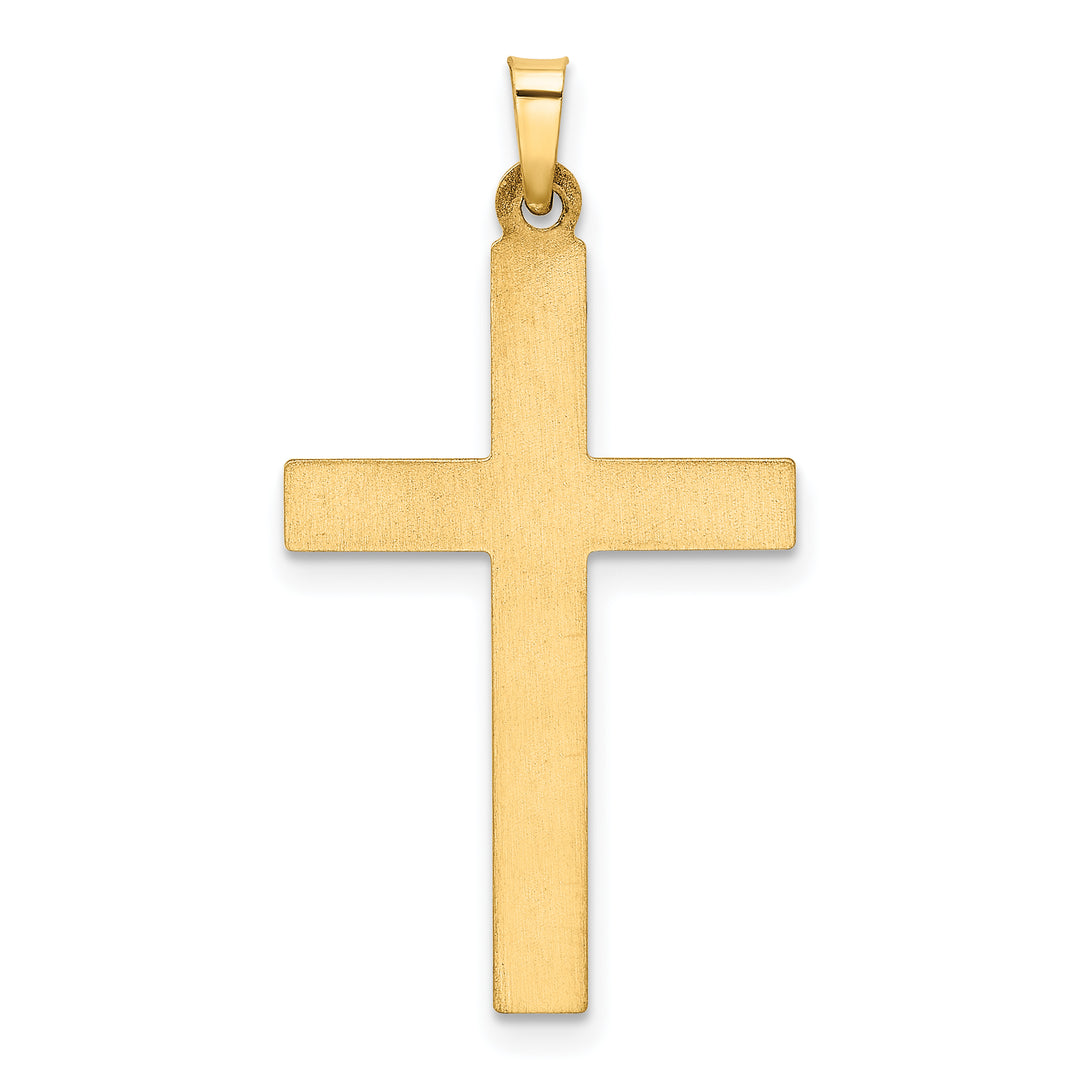 14k Hollow Cross Pendant