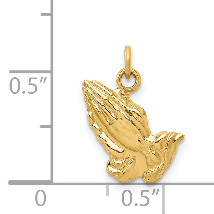 14k Praying Hands Charm