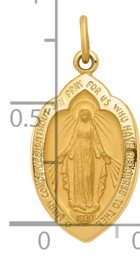 14k Miraculous Medal Charm