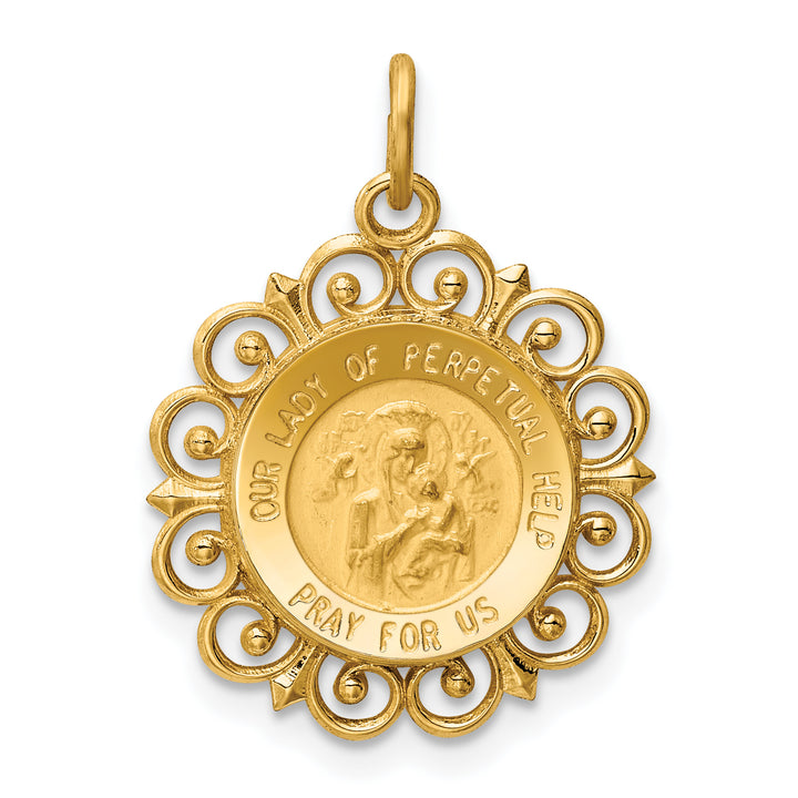 14k Our Lady of Perpetual Help Medal Charm