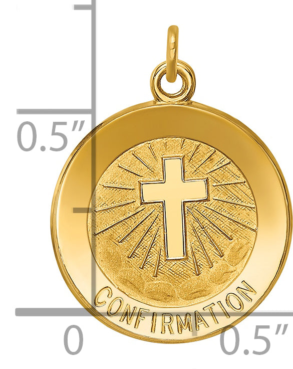 14k Confirmation Medal Charm