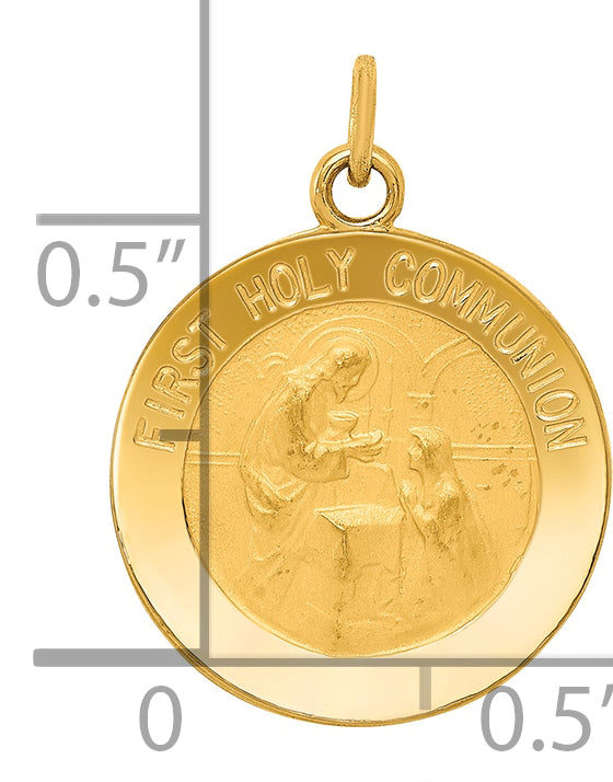 14k First Holy Communion Charm