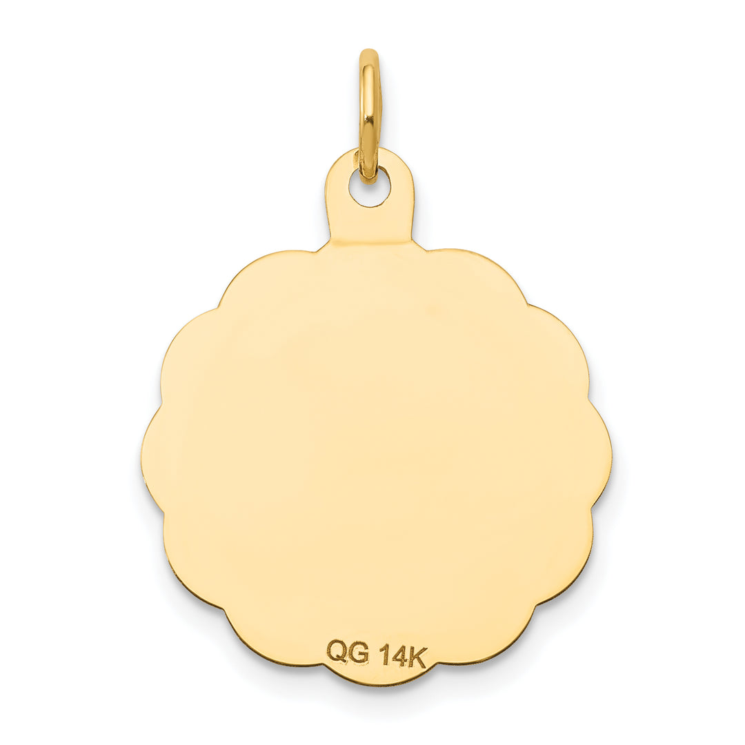 14k First Holy Communion Disc Charm