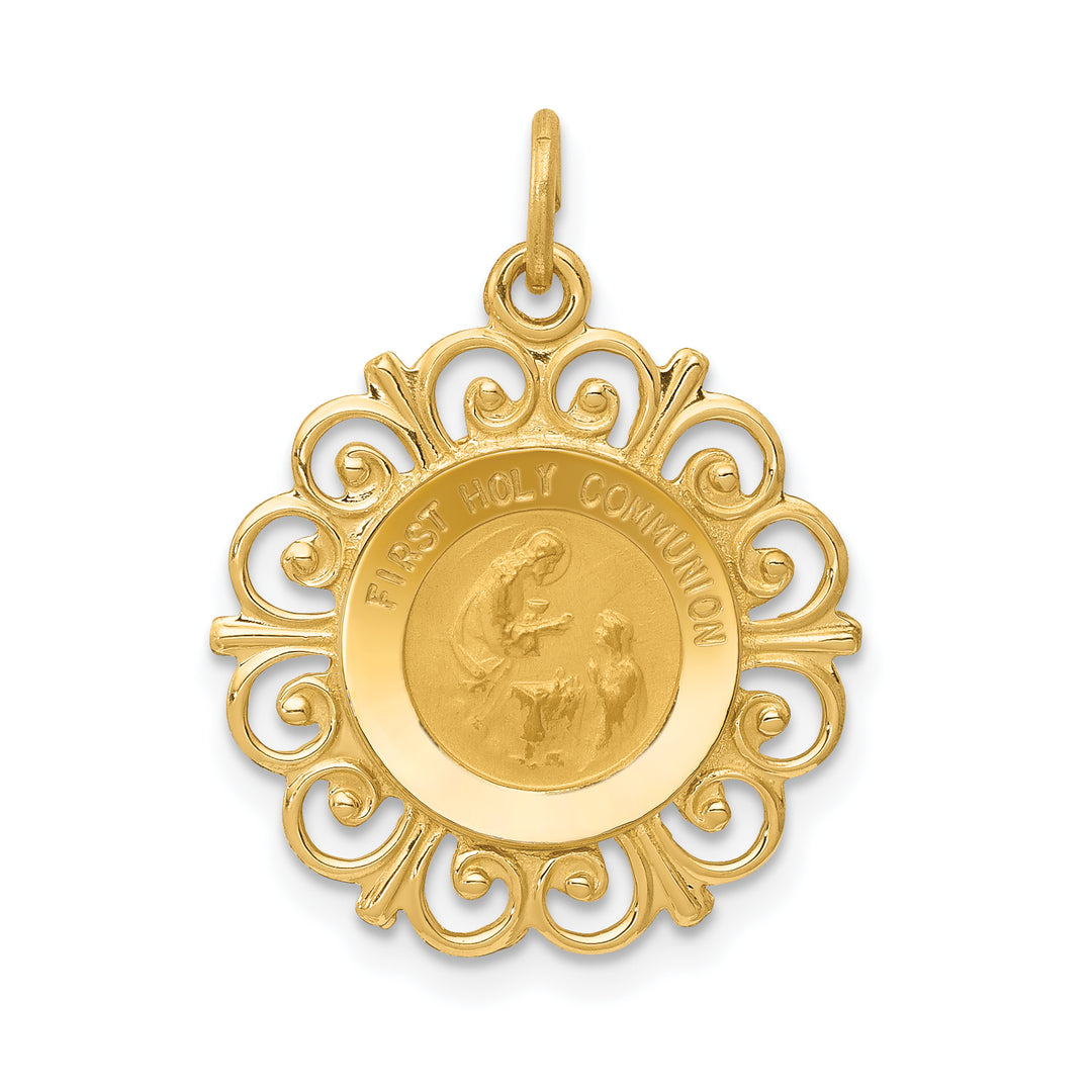 14k First Holy Communion Charm