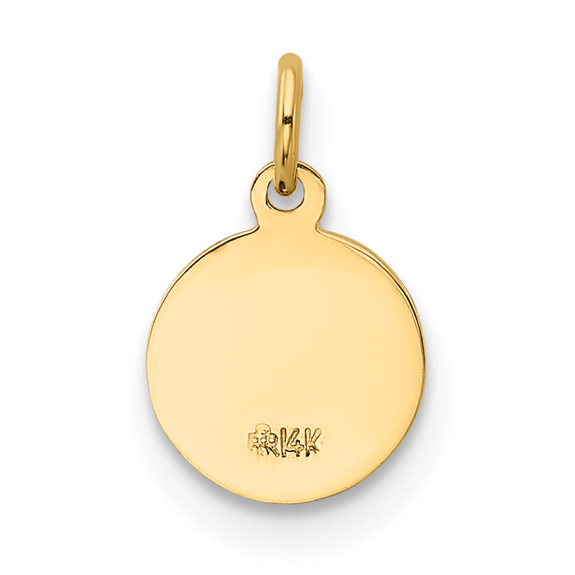 14k Saint Christopher Medal Charm