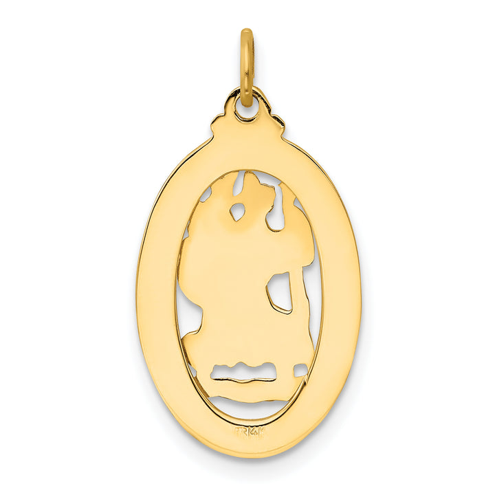 14k Saint Christopher Medal Pendant