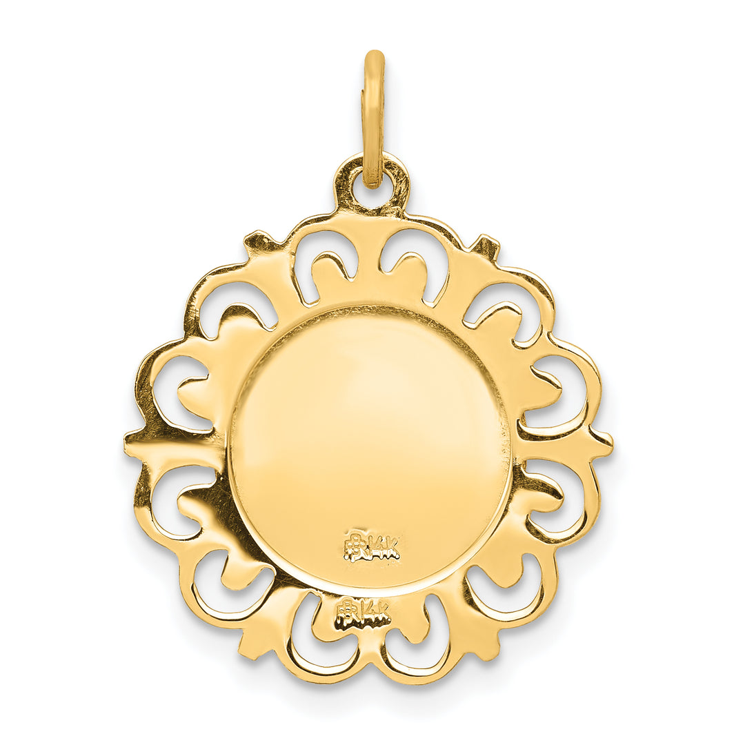 14k Saint Michael Medal Charm