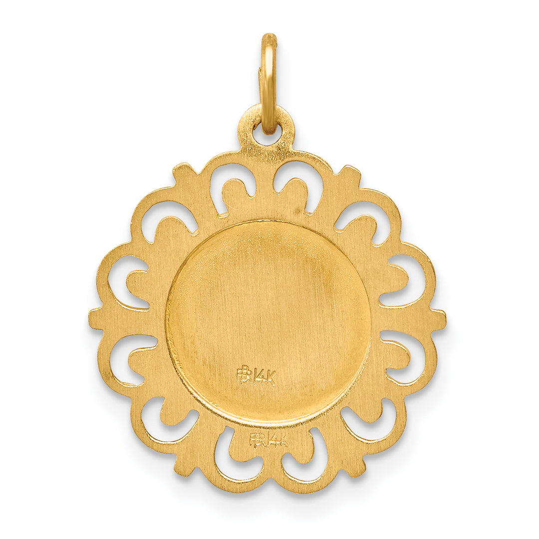 14k Saint Theresa Medal Charm