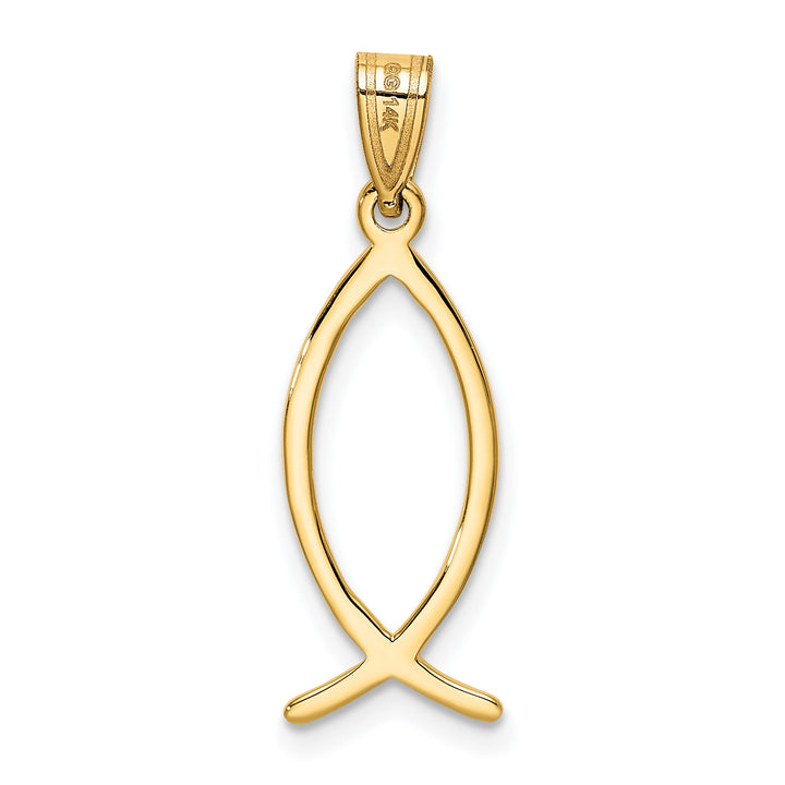 14k Ichthus Fish Charm