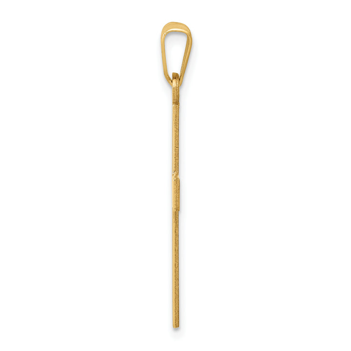14k Polished Cross Charm