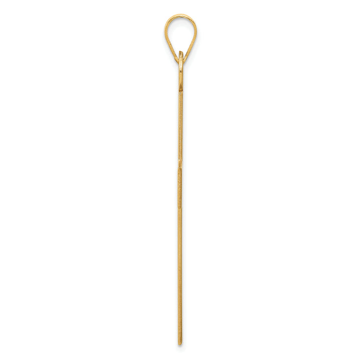 14K Polished Cross Charm