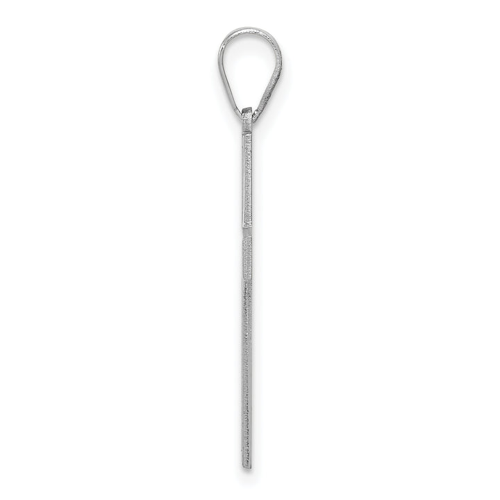 14k White Gold Cross Pendant