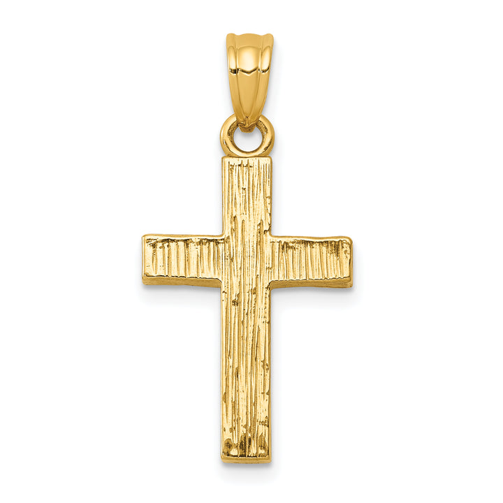 14k Epoxy Latin Cross Pendant