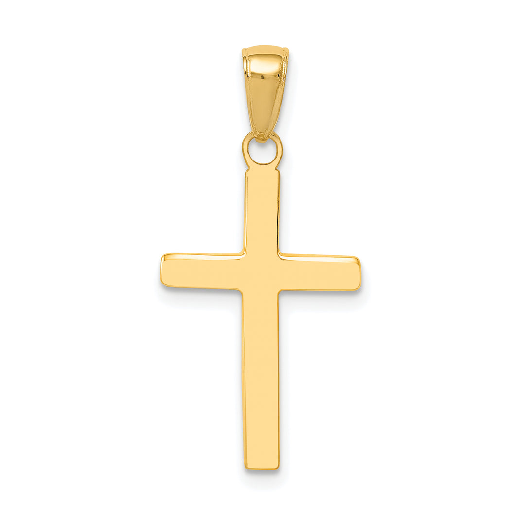 14k Polished Cross Charm