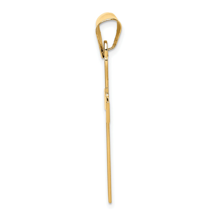 14k Polished Cross Pendant