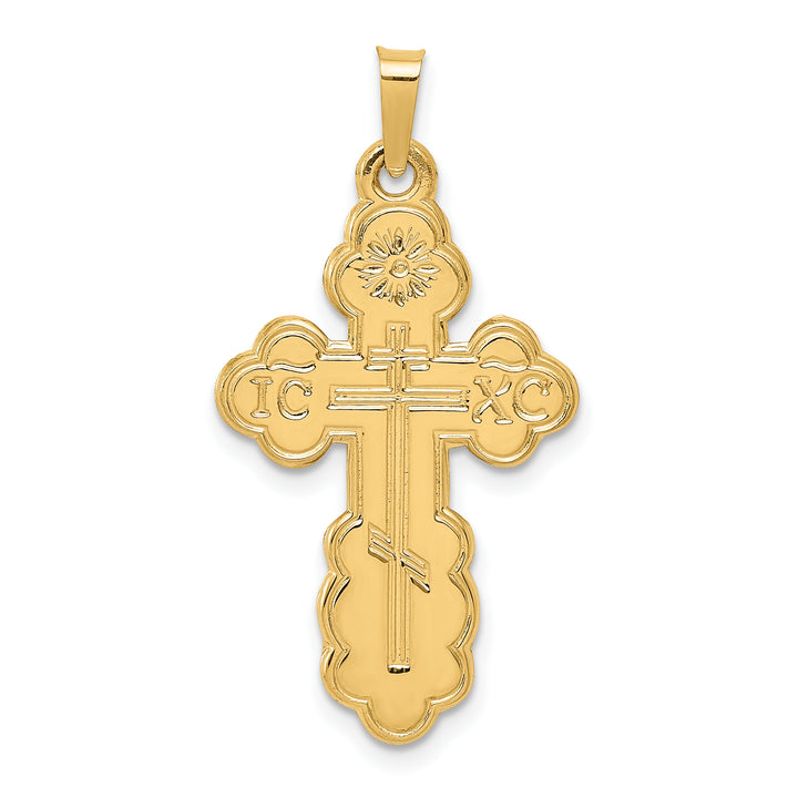 14k Eastern Orthodox Cross Pendant