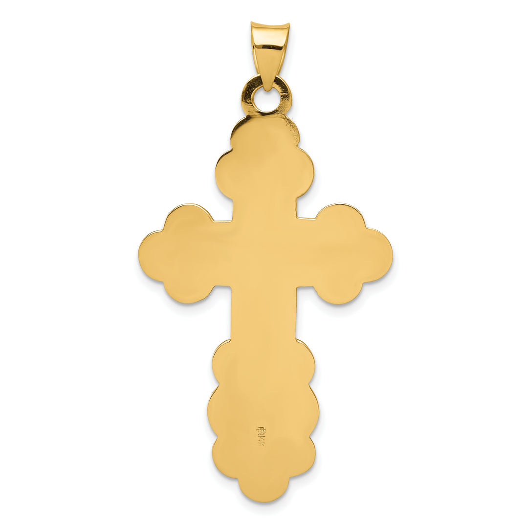 14k Eastern Orthodox Cross Pendant