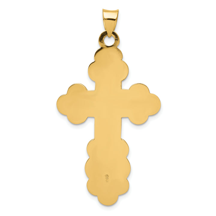 14k Eastern Orthodox Cross Pendant