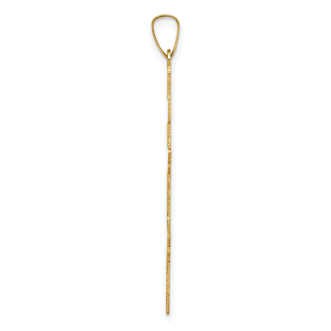 14k Eastern Orthodox Cross Pendant