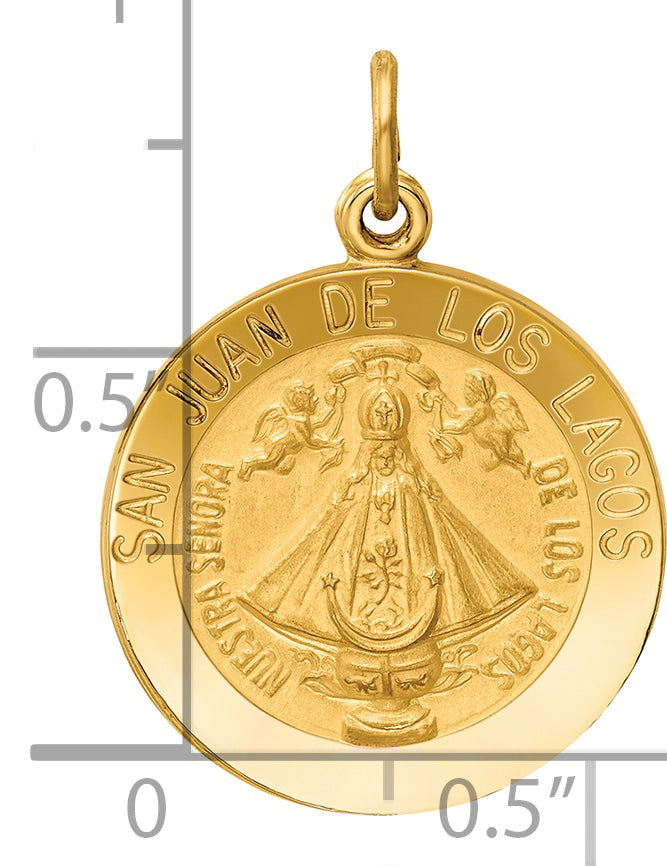 14k Our Lady of San Juan Medal Pendant