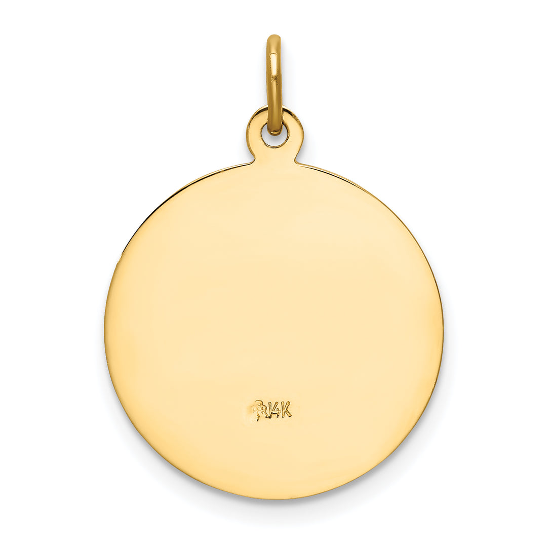 14k Our Lady of San Juan Medal Pendant
