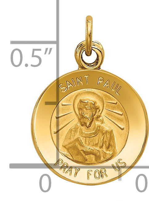 14k Saint Paul Medal Charm