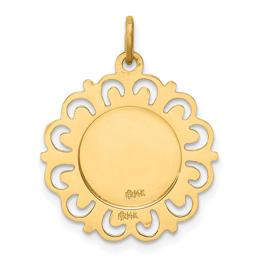 14k Our Lady of Mt. Carmel Medal Charm