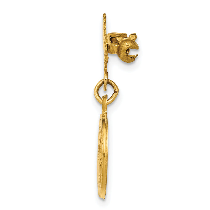 14k Our Lady of Guadalupe Medal Pin