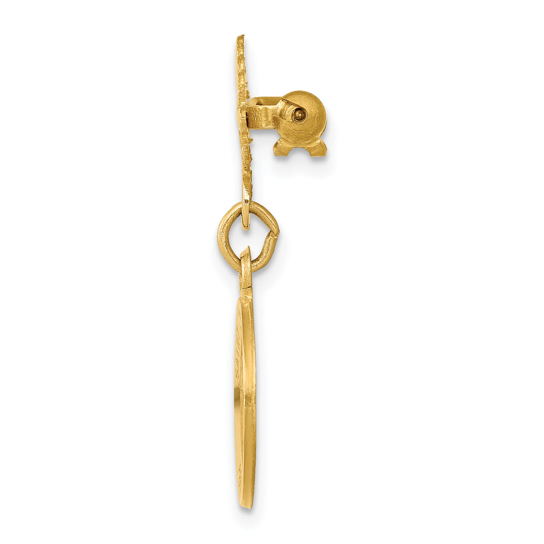 14k Saint John the Baptist Medal Pin