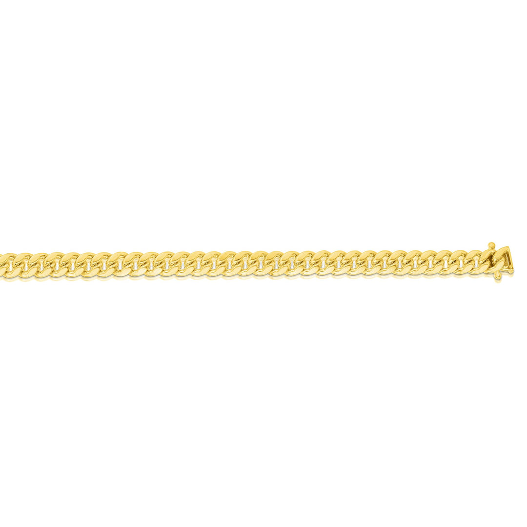 10K Gold 22"" 5mm Semi-Solid Miami Cuban Chain