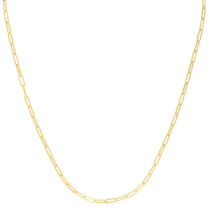 10K Gold 2.5mm Paperclip Chain