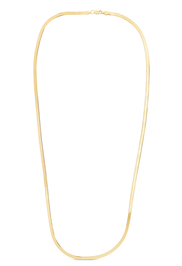10K Gold 2.8mm Herringbone Necklace