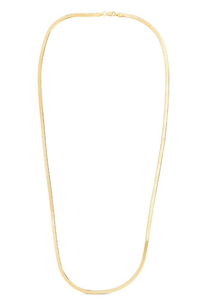 10K Gold 2.8mm Herringbone Necklace